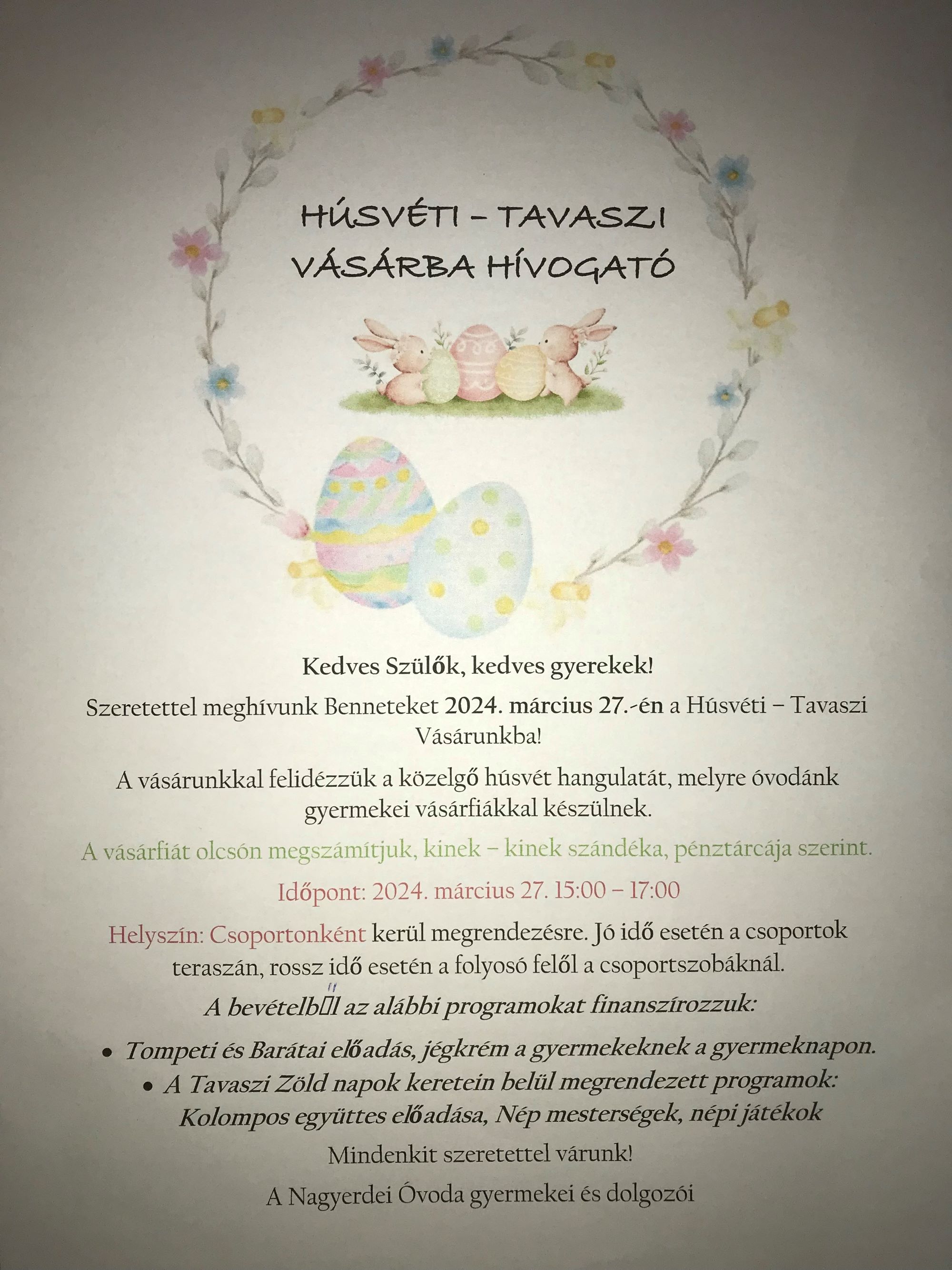 tavaszi vásár
