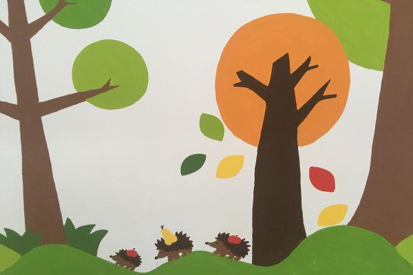 Őszi munkák az óvoda udvarán